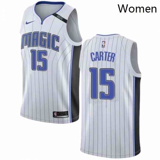 Womens Nike Orlando Magic 15 Vince Carter Swingman NBA Jersey Association Edition